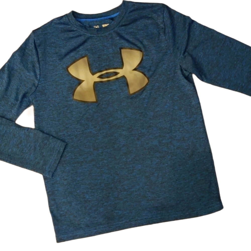 Under Armour Boys HeatGear Long Sleeve Shirt Size Medium